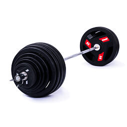 Olympijská činka TRINFIT 230 kg TRI-GRIP pogumovaná