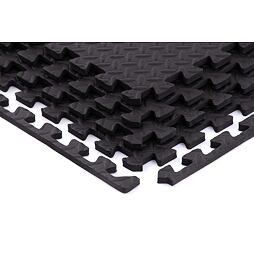 TRINFIT Tatami Fitness T12 set 4 ks - 60 x 60 x 1,2 cm - čierna