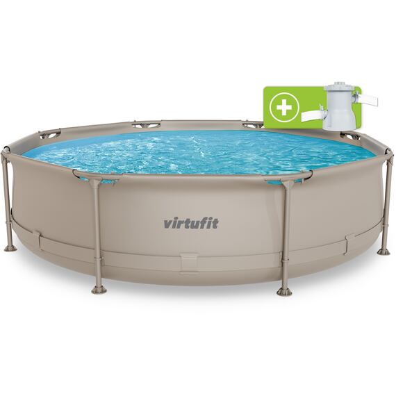 Bazén VIRTUFIT Round Swimmingpool 305 cm béžový