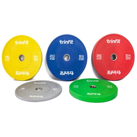 Olympijské kotouče TRINFIT Bumper Plate Training barevné