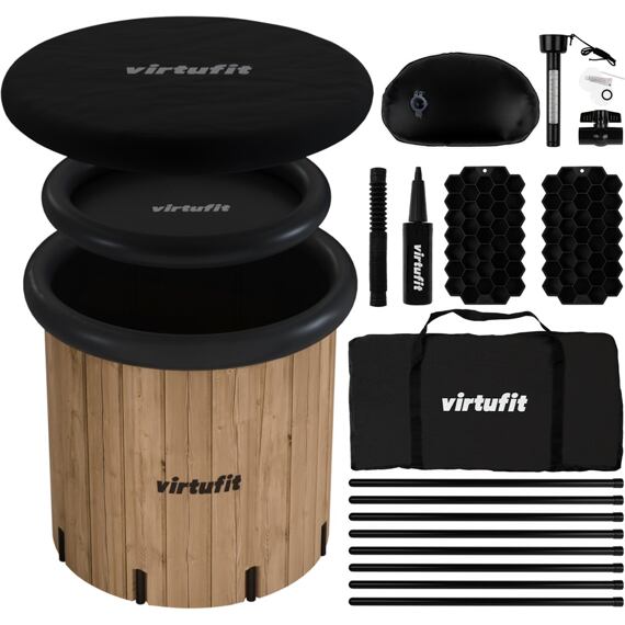 Otužovacia kaďa VIRTUFIT Ice Bath XXL Wood Look