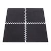 TRINFIT Tatami Fitness T12 set 4 ks - 60 x 60 x 1,2 cm - čierna