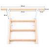 Hrazda na ribstol TRINFIT Elegance WOOD biela
