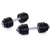 Set jednoručných nakladacích činiek 2 x 15 kg TRINFIT 30 mm