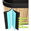 Otužovacia kaďa VIRTUFIT Oval Ice Bath Wood Look