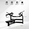 TUNTURI PLATINUM Horizontal Chest Press Plate loaded V-series