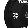 Set Olympijských Bumper kotoučů TUNTURI Platinum Černý - 290 kg